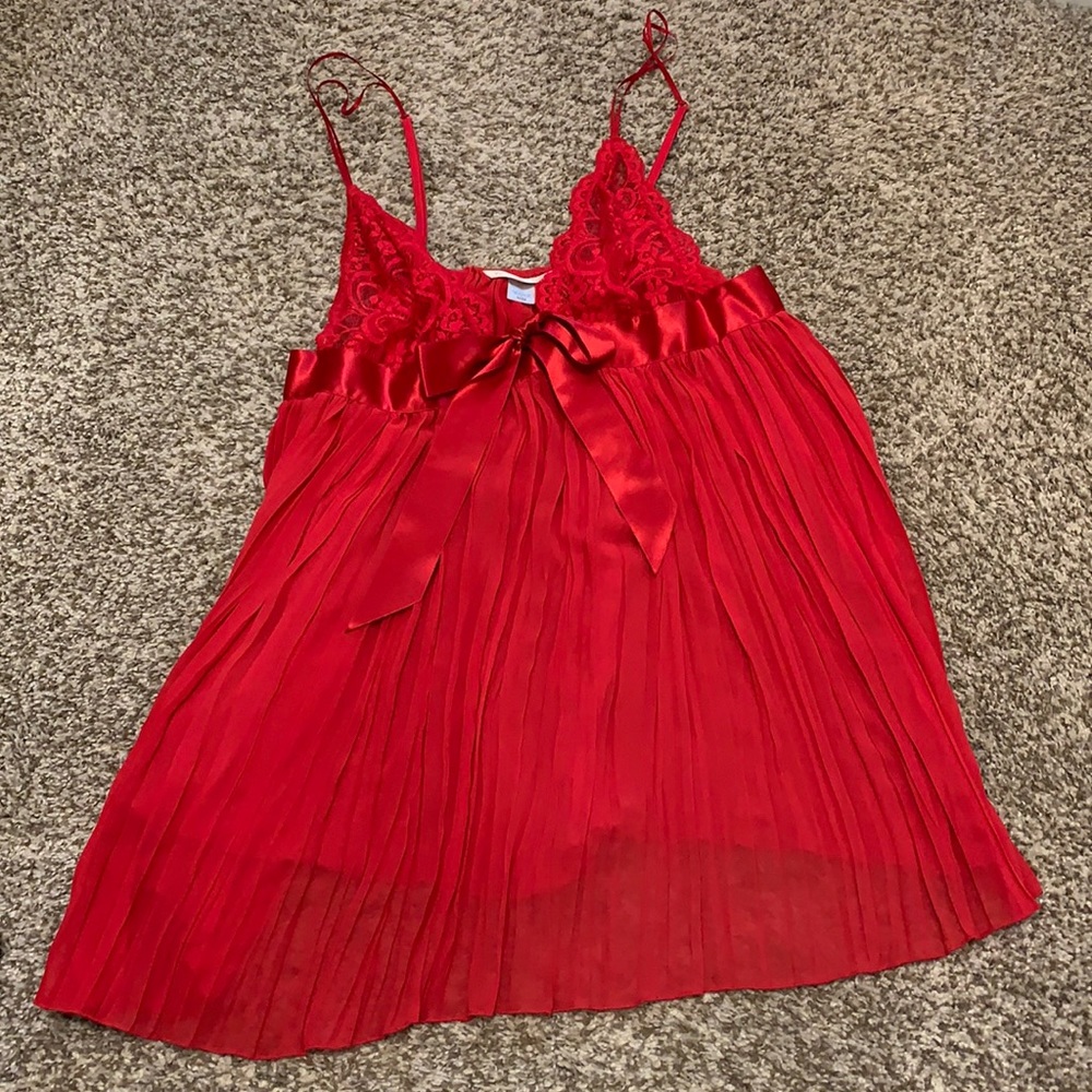 Red baby doll Victoria’s Secret